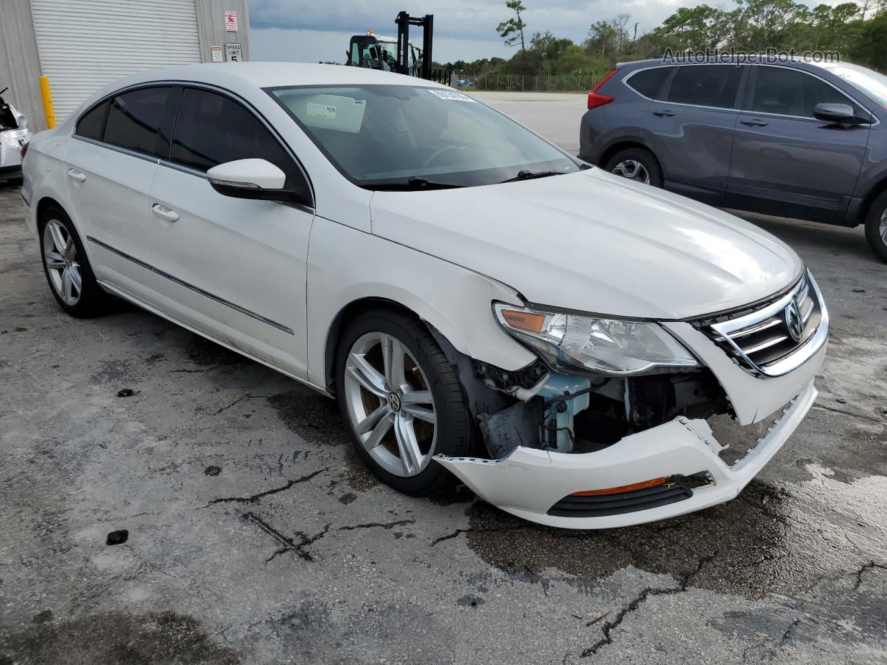 2012 Volkswagen Cc Sport White vin: WVWMN7AN5CE516383