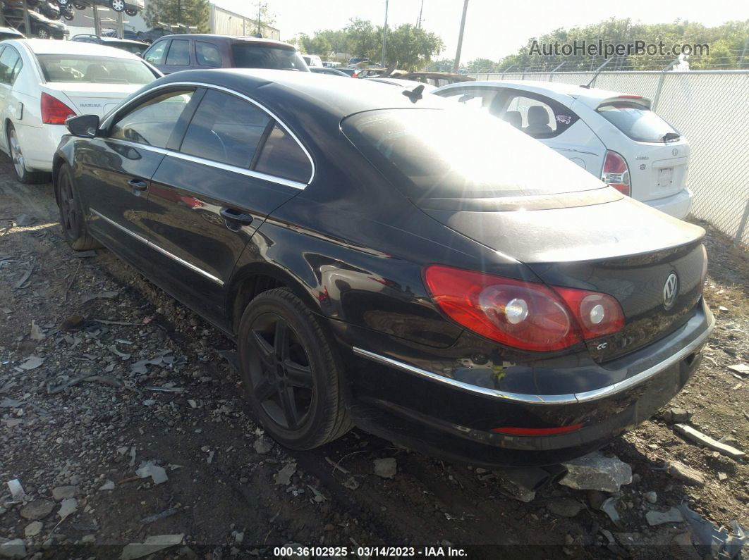 2012 Volkswagen Cc Sport Black vin: WVWMN7AN7CE506048