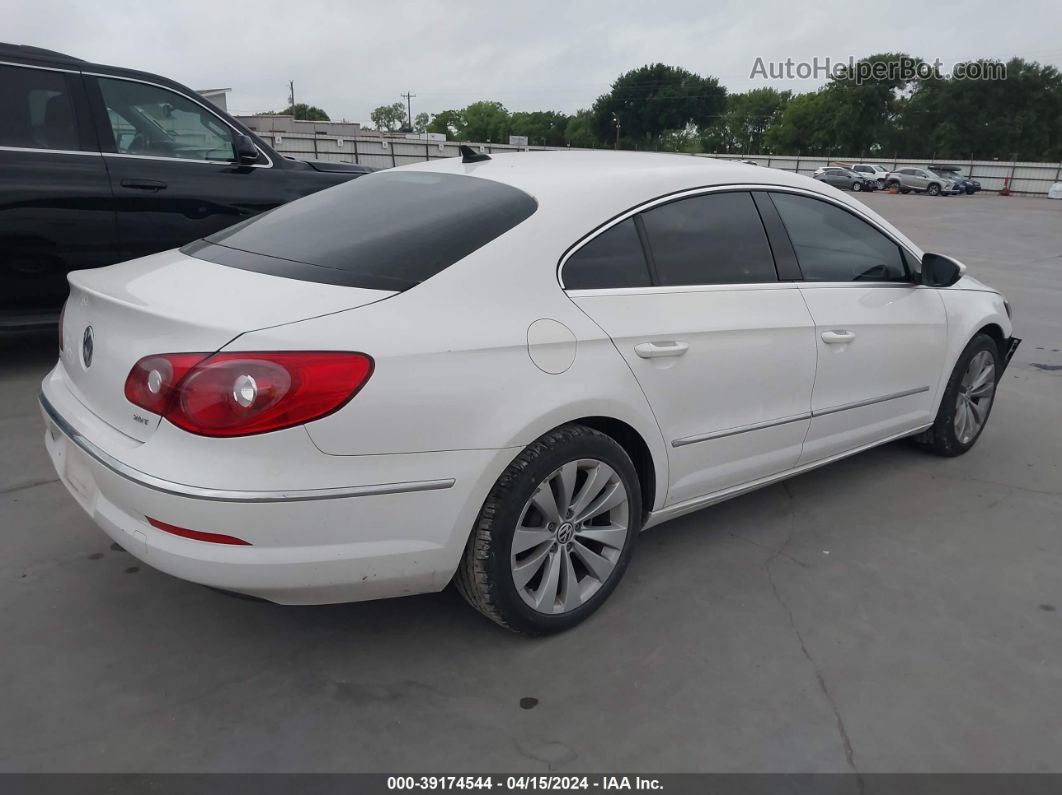 2012 Volkswagen Cc Sport White vin: WVWMN7AN8CE518774