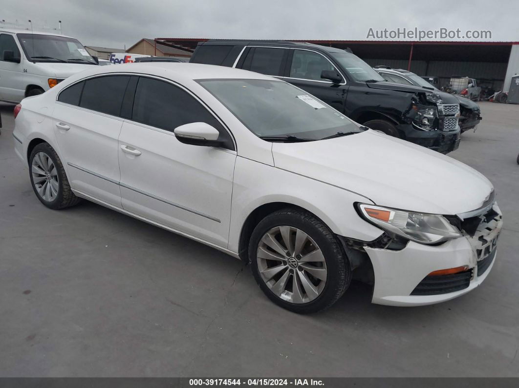 2012 Volkswagen Cc Sport White vin: WVWMN7AN8CE518774