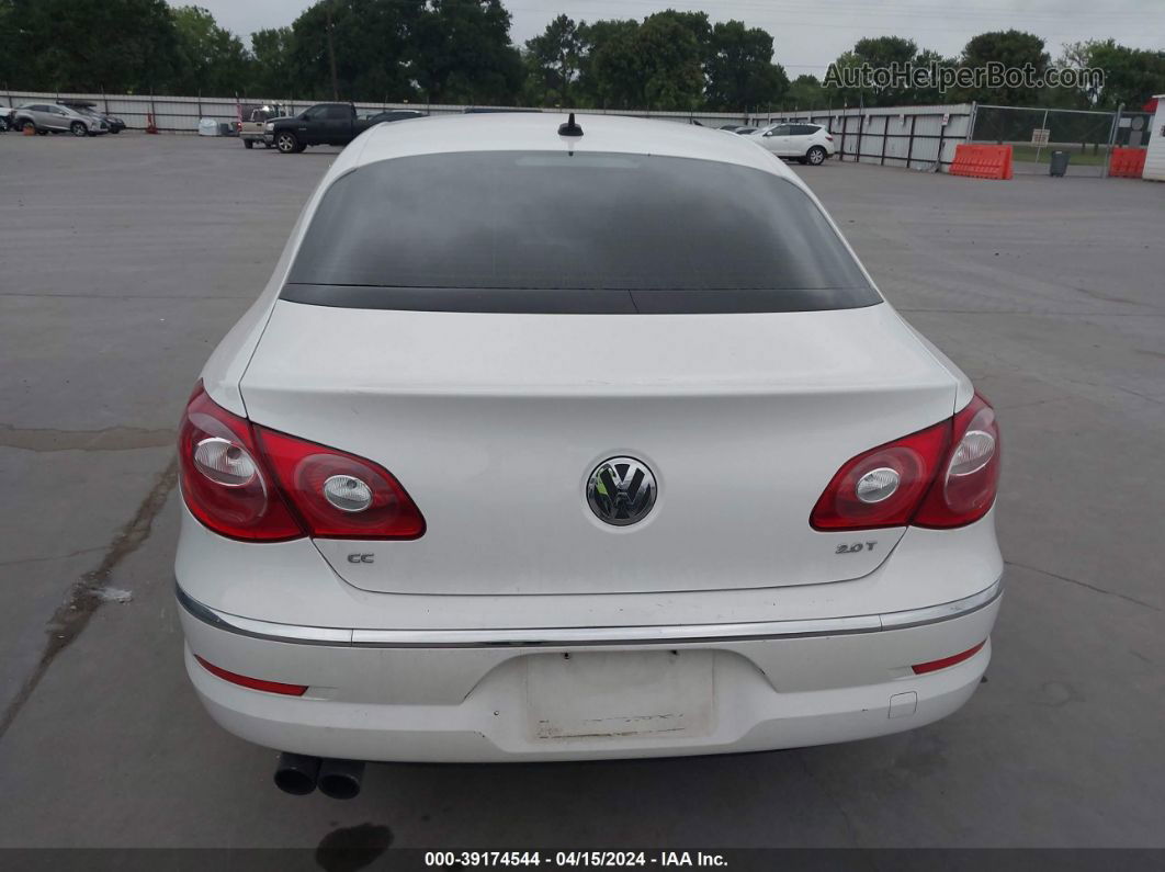 2012 Volkswagen Cc Sport White vin: WVWMN7AN8CE518774