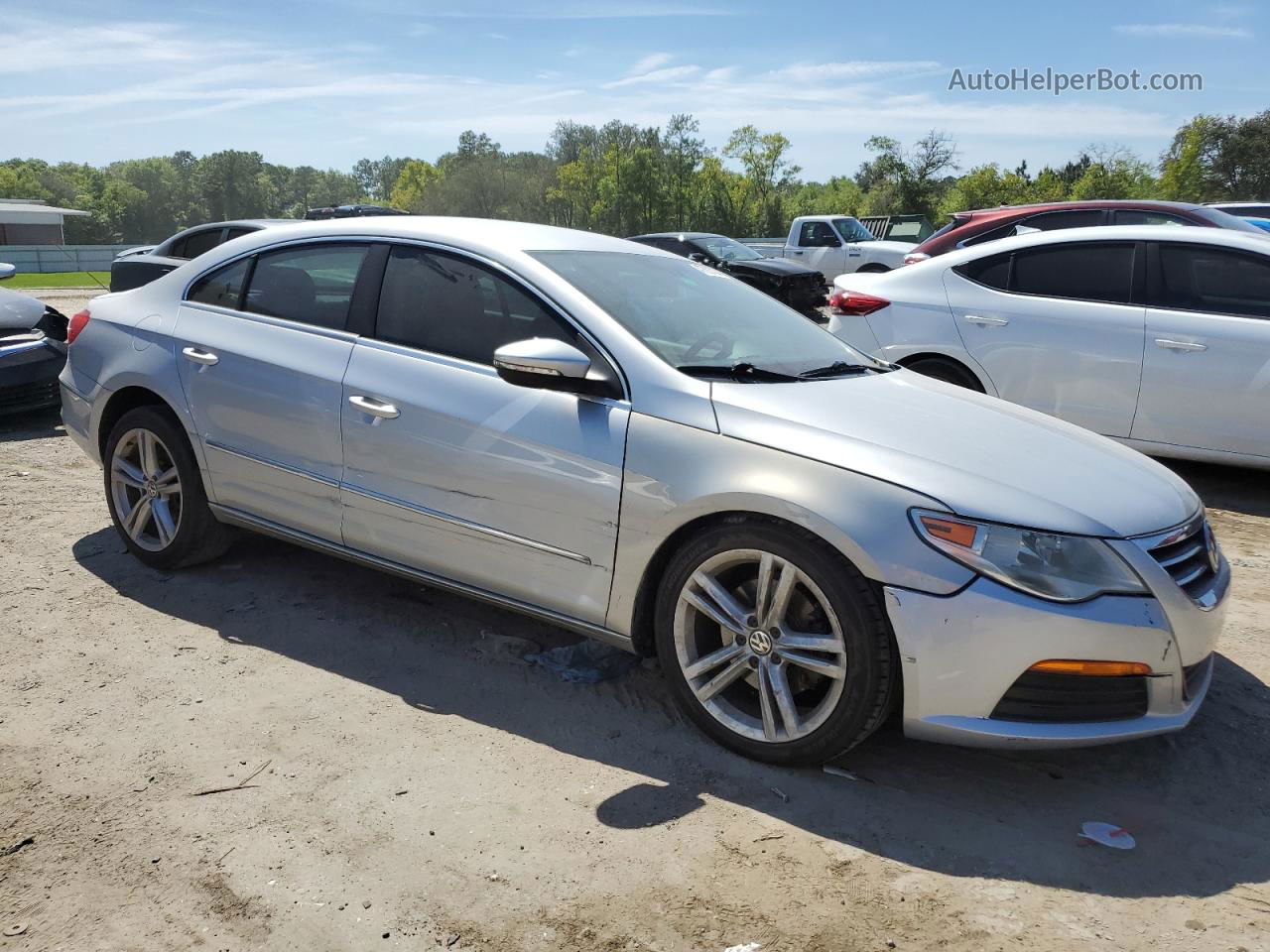 2012 Volkswagen Cc Sport Silver vin: WVWMN7AN9CE551363