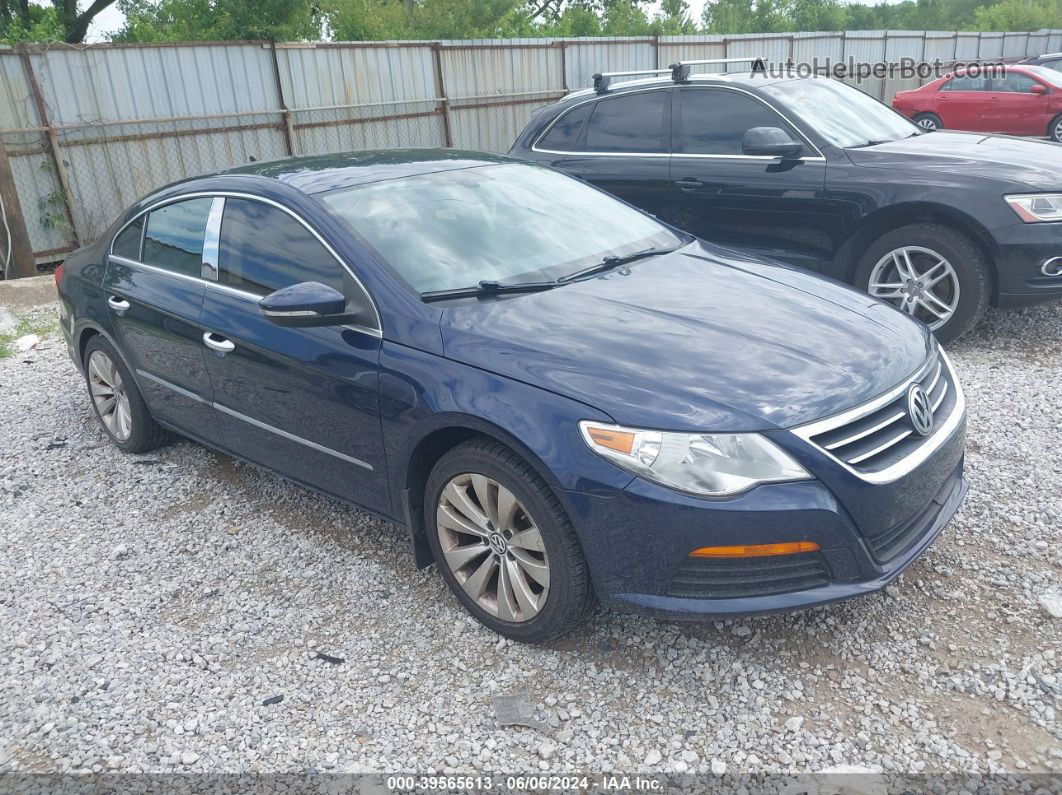 2012 Volkswagen Cc Sport Blue vin: WVWMN7ANXCE510434