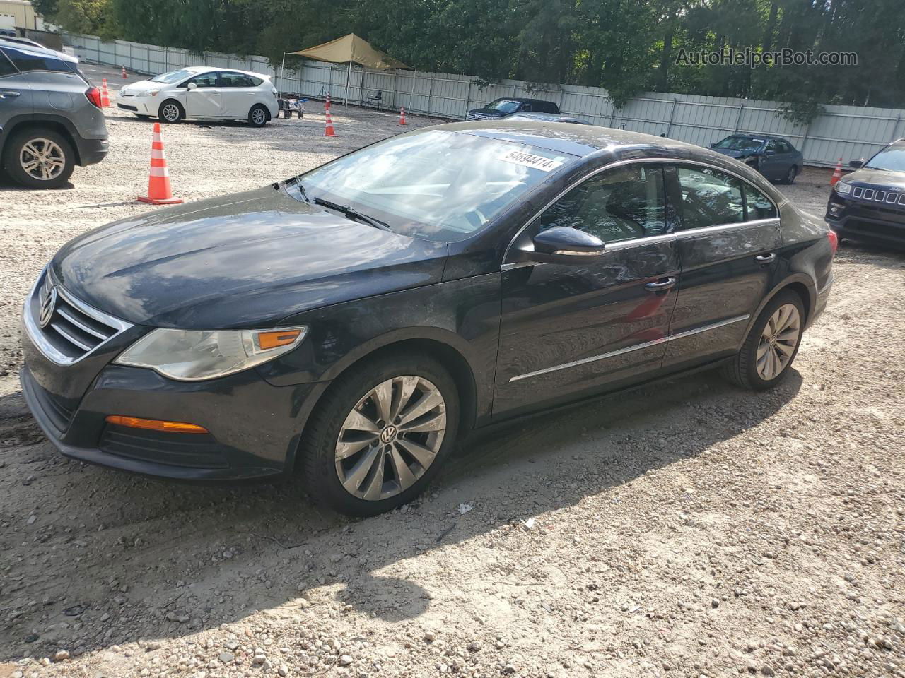 2012 Volkswagen Cc Sport Black vin: WVWMN7ANXCE513415