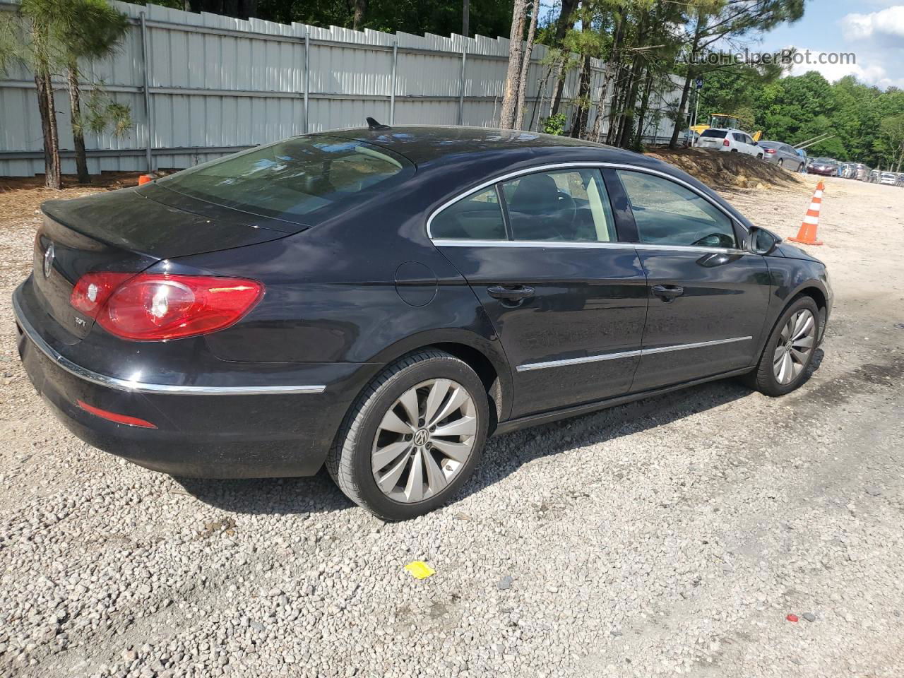 2012 Volkswagen Cc Sport Black vin: WVWMN7ANXCE513415