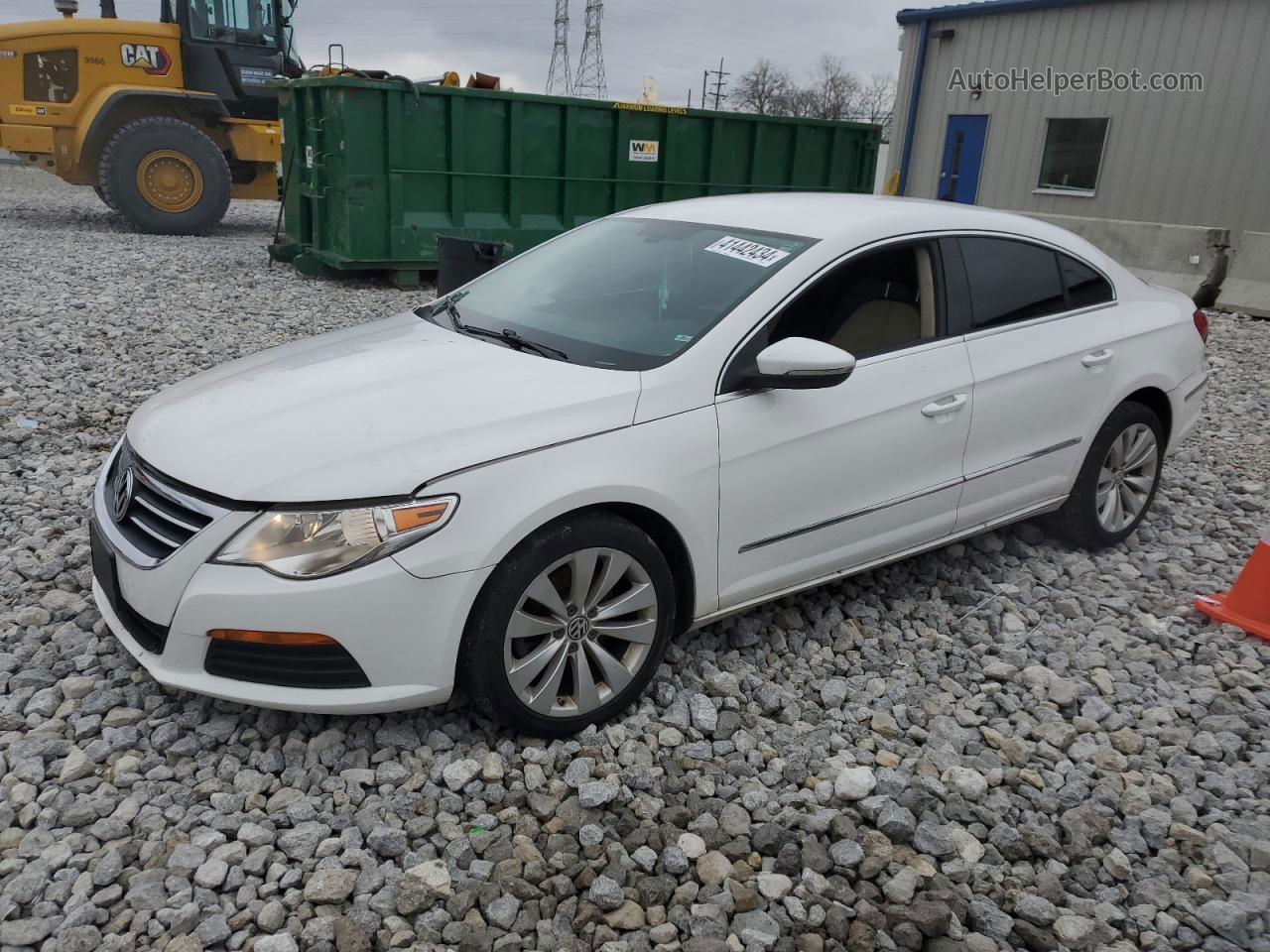 2012 Volkswagen Cc Sport White vin: WVWMN7ANXCE543577