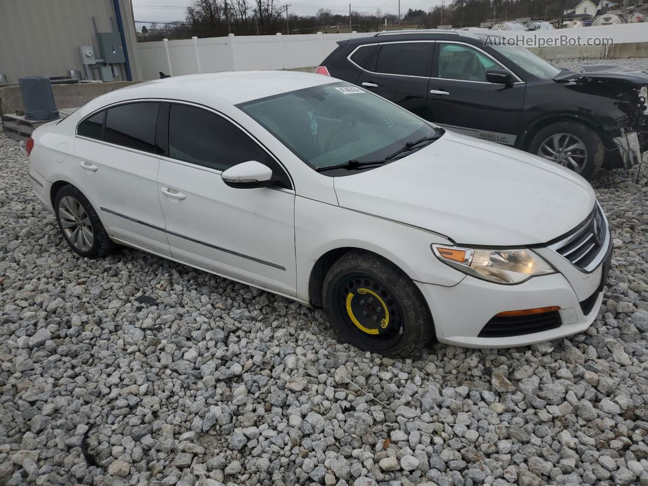 2012 Volkswagen Cc Sport White vin: WVWMN7ANXCE543577