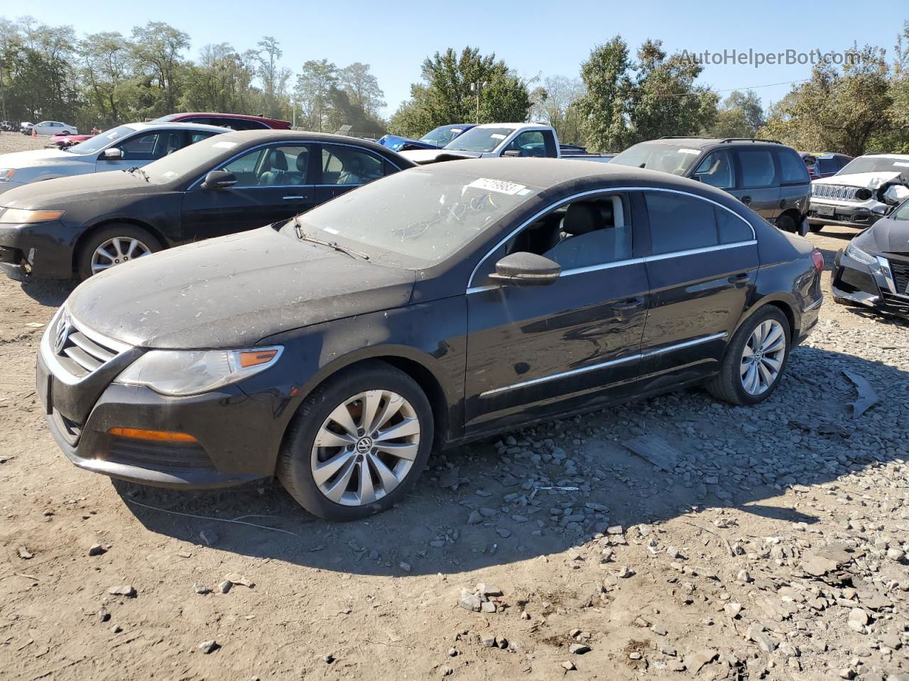 2012 Volkswagen Cc Sport Black vin: WVWMP7AN0CE514289