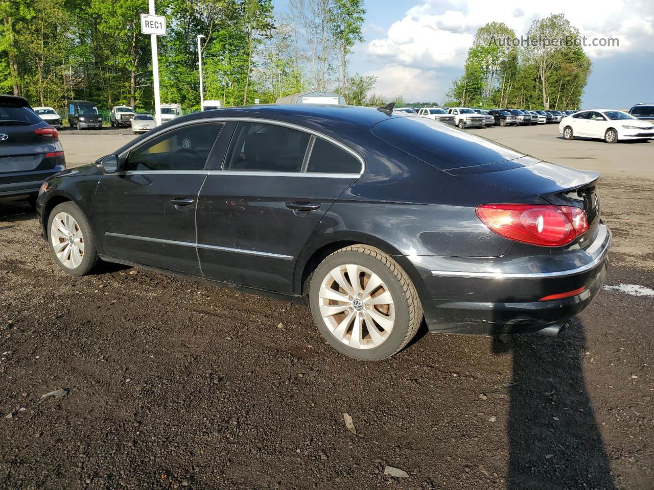 2012 Volkswagen Cc Sport Black vin: WVWMP7AN0CE516608