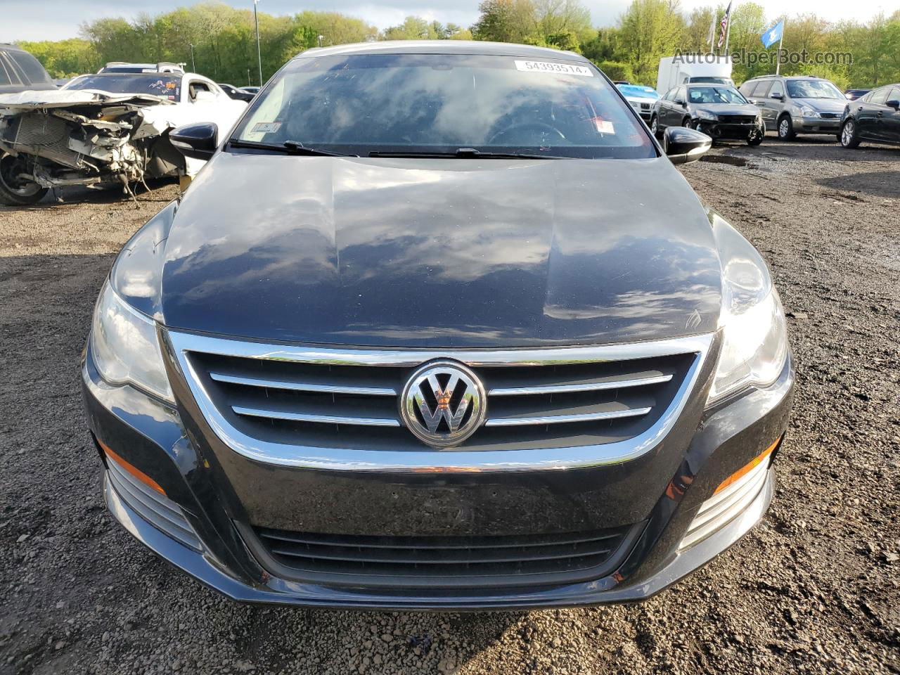 2012 Volkswagen Cc Sport Black vin: WVWMP7AN0CE516608