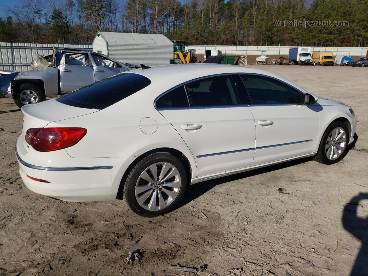 2012 Volkswagen Cc Sport White vin: WVWMP7AN0CE544327