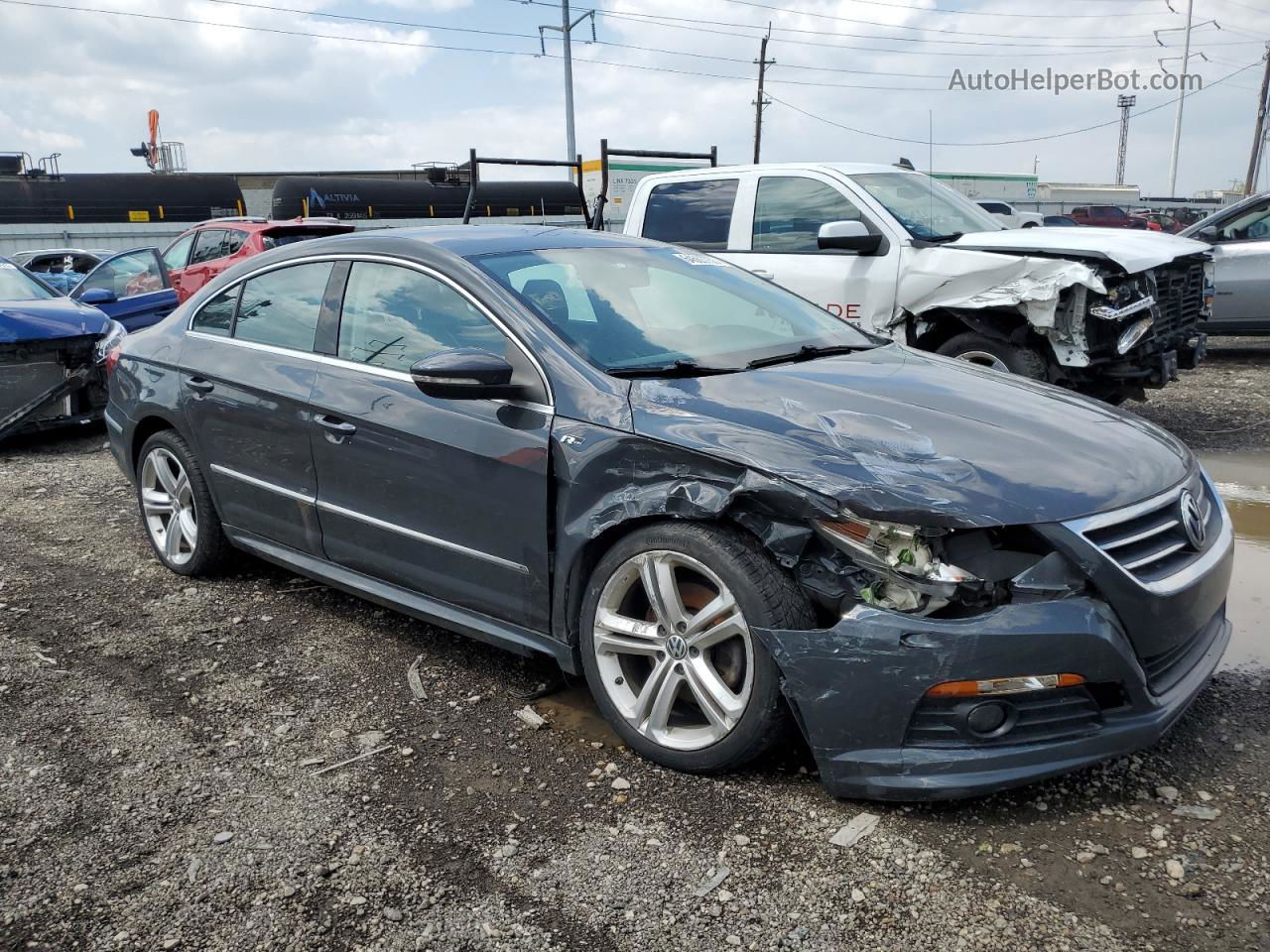 2012 Volkswagen Cc Sport Gray vin: WVWMP7AN0CE546353