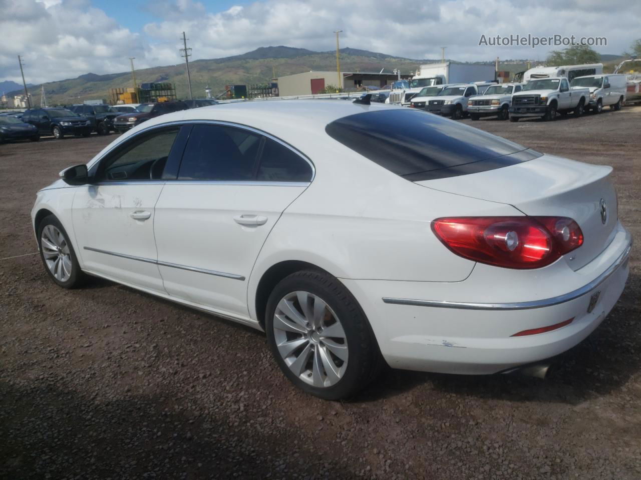 2012 Volkswagen Cc Sport White vin: WVWMP7AN2CE502998