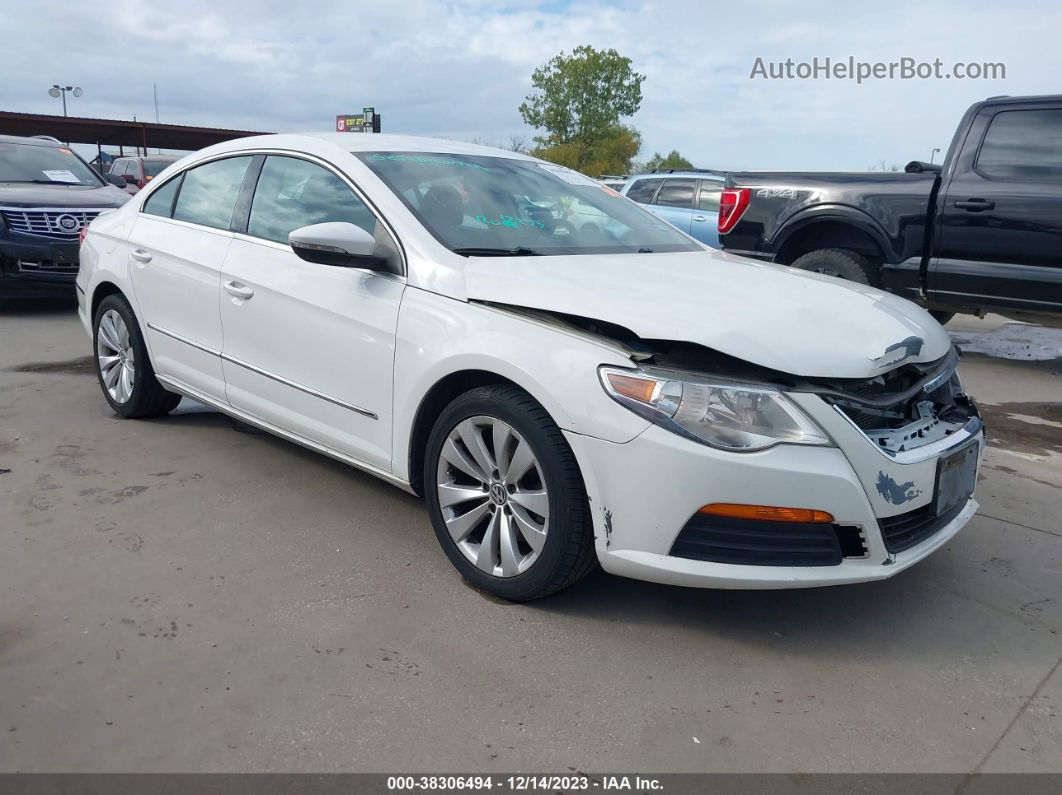 2012 Volkswagen Cc Sport White vin: WVWMP7AN2CE506243