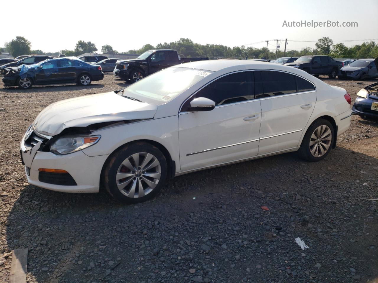 2012 Volkswagen Cc Sport White vin: WVWMP7AN3CE512665