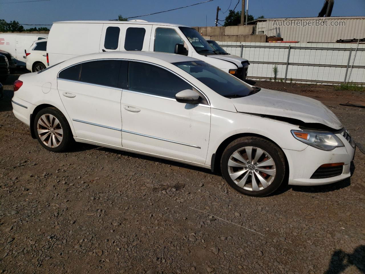 2012 Volkswagen Cc Sport White vin: WVWMP7AN3CE512665