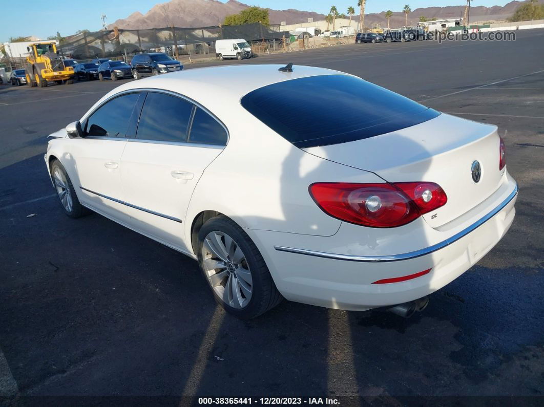 2012 Volkswagen Cc Sport White vin: WVWMP7AN3CE526355