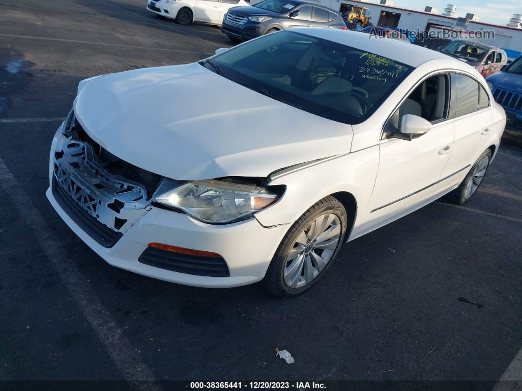 2012 Volkswagen Cc Sport White vin: WVWMP7AN3CE526355