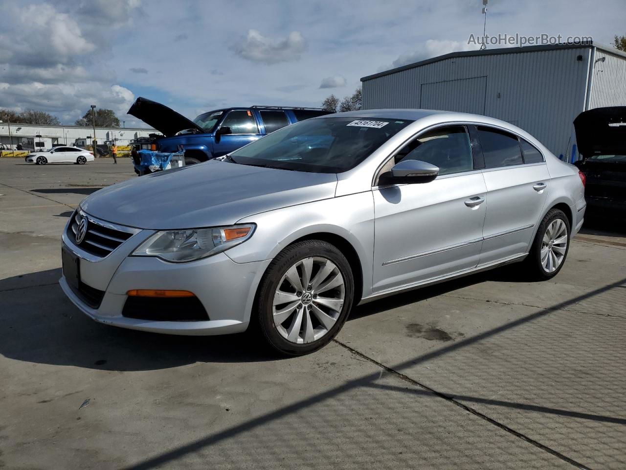 2012 Volkswagen Cc Sport Silver vin: WVWMP7AN4CE503876