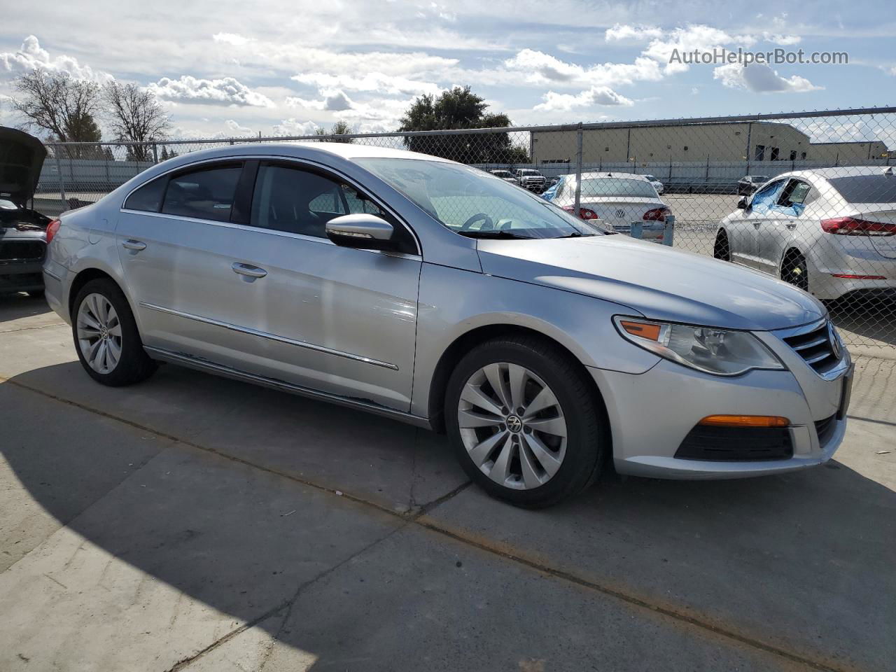 2012 Volkswagen Cc Sport Silver vin: WVWMP7AN4CE503876