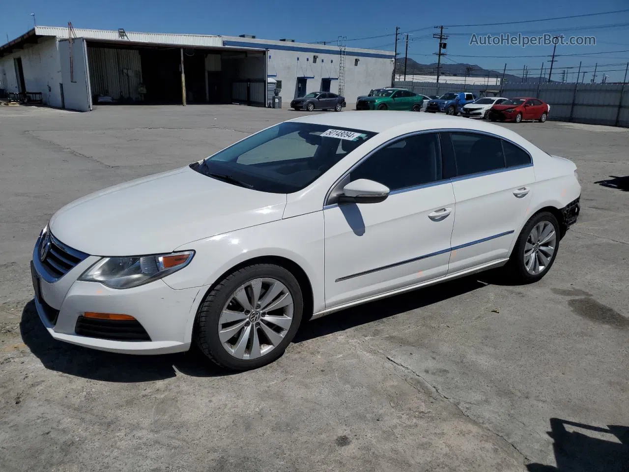 2012 Volkswagen Cc Sport Белый vin: WVWMP7AN4CE537753