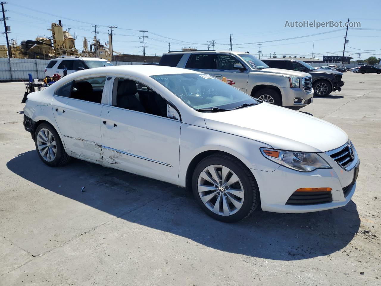 2012 Volkswagen Cc Sport Белый vin: WVWMP7AN4CE537753