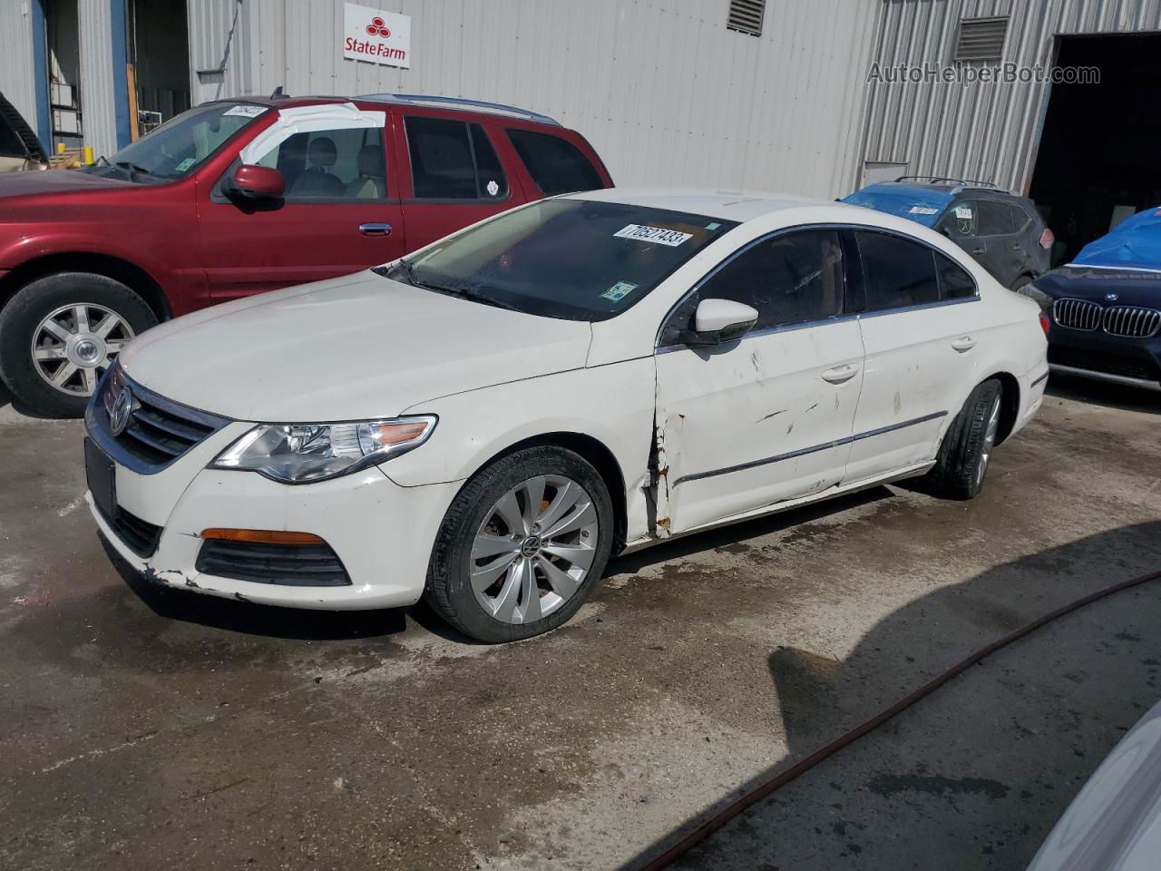 2012 Volkswagen Cc Sport White vin: WVWMP7AN4CE548011