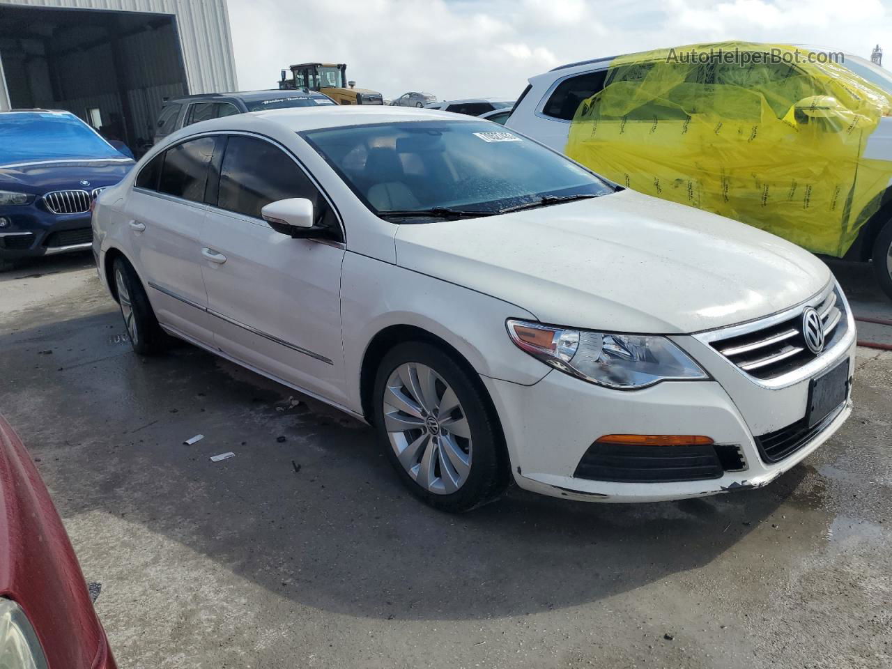 2012 Volkswagen Cc Sport White vin: WVWMP7AN4CE548011