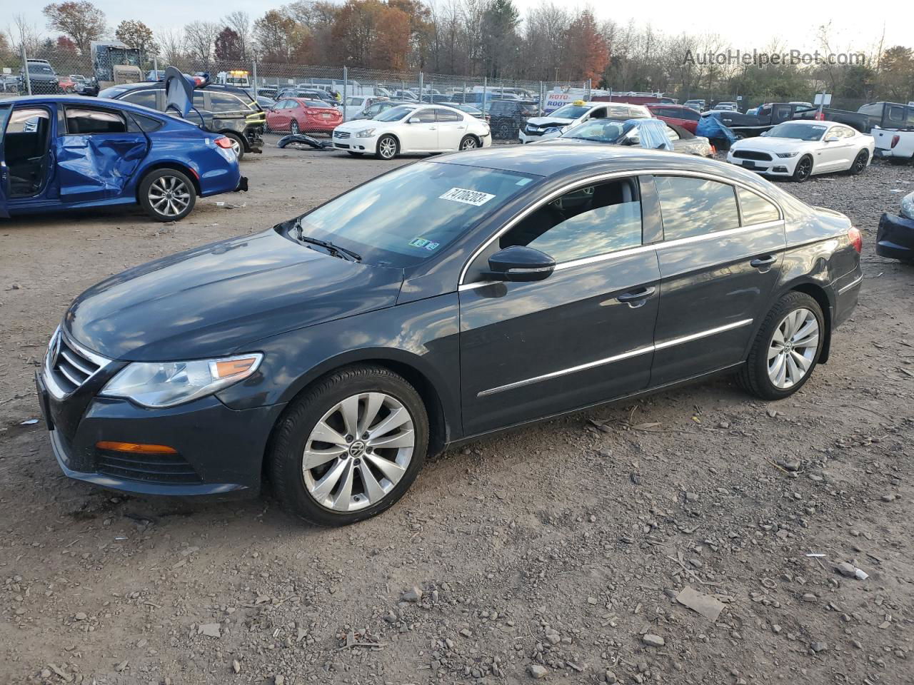 2012 Volkswagen Cc Sport Charcoal vin: WVWMP7AN5CE503045