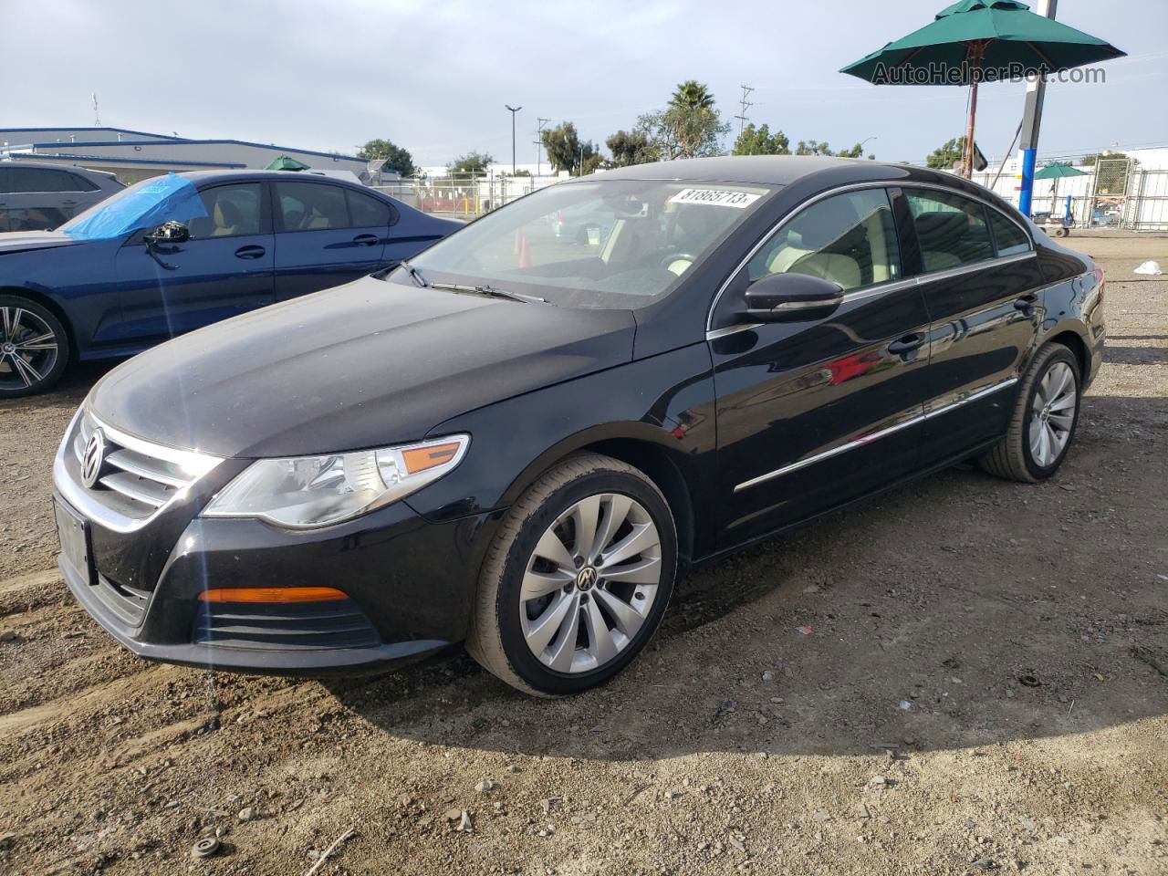 2012 Volkswagen Cc Sport Black vin: WVWMP7AN5CE531024