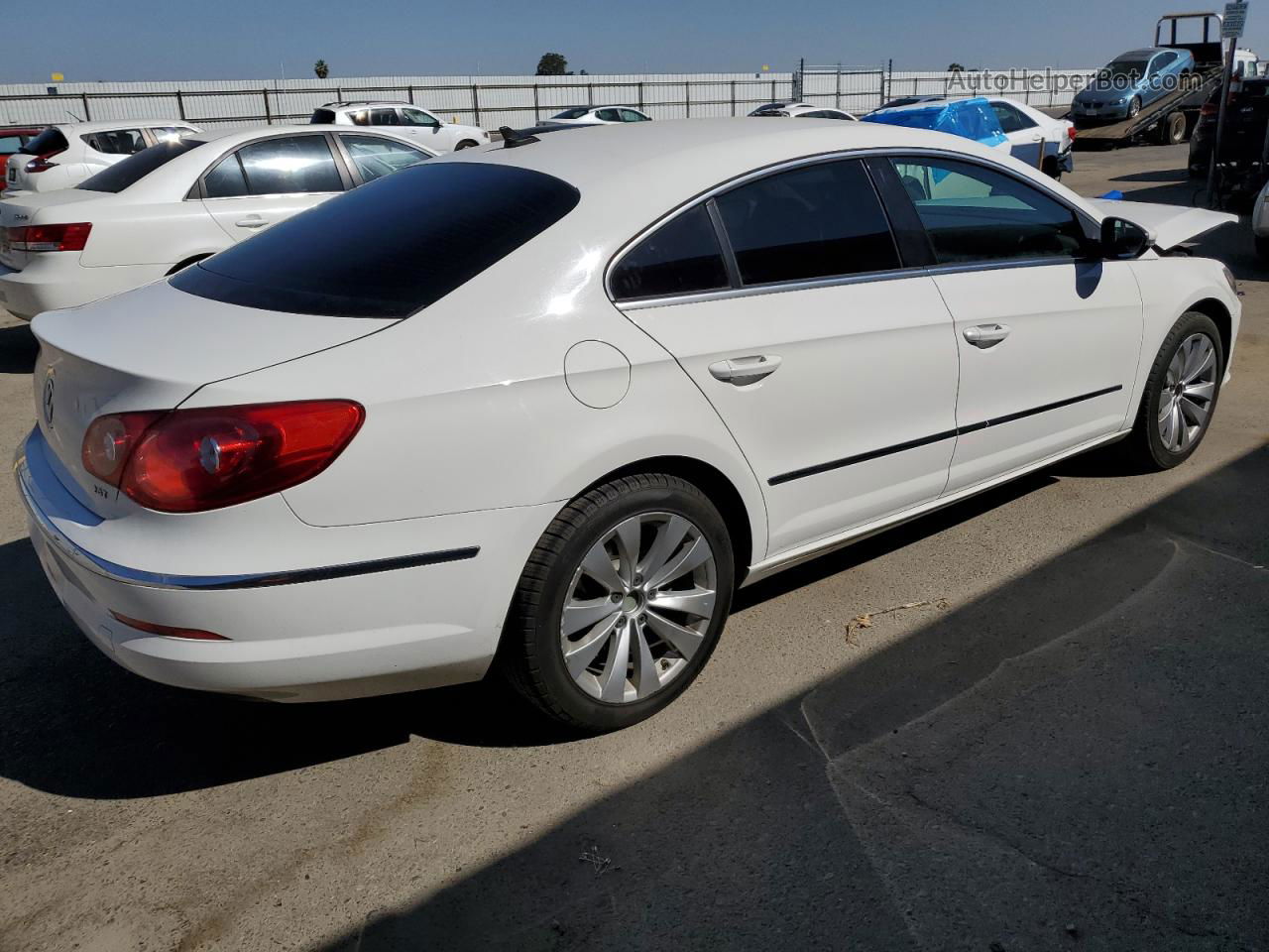 2012 Volkswagen Cc Sport White vin: WVWMP7AN5CE535316