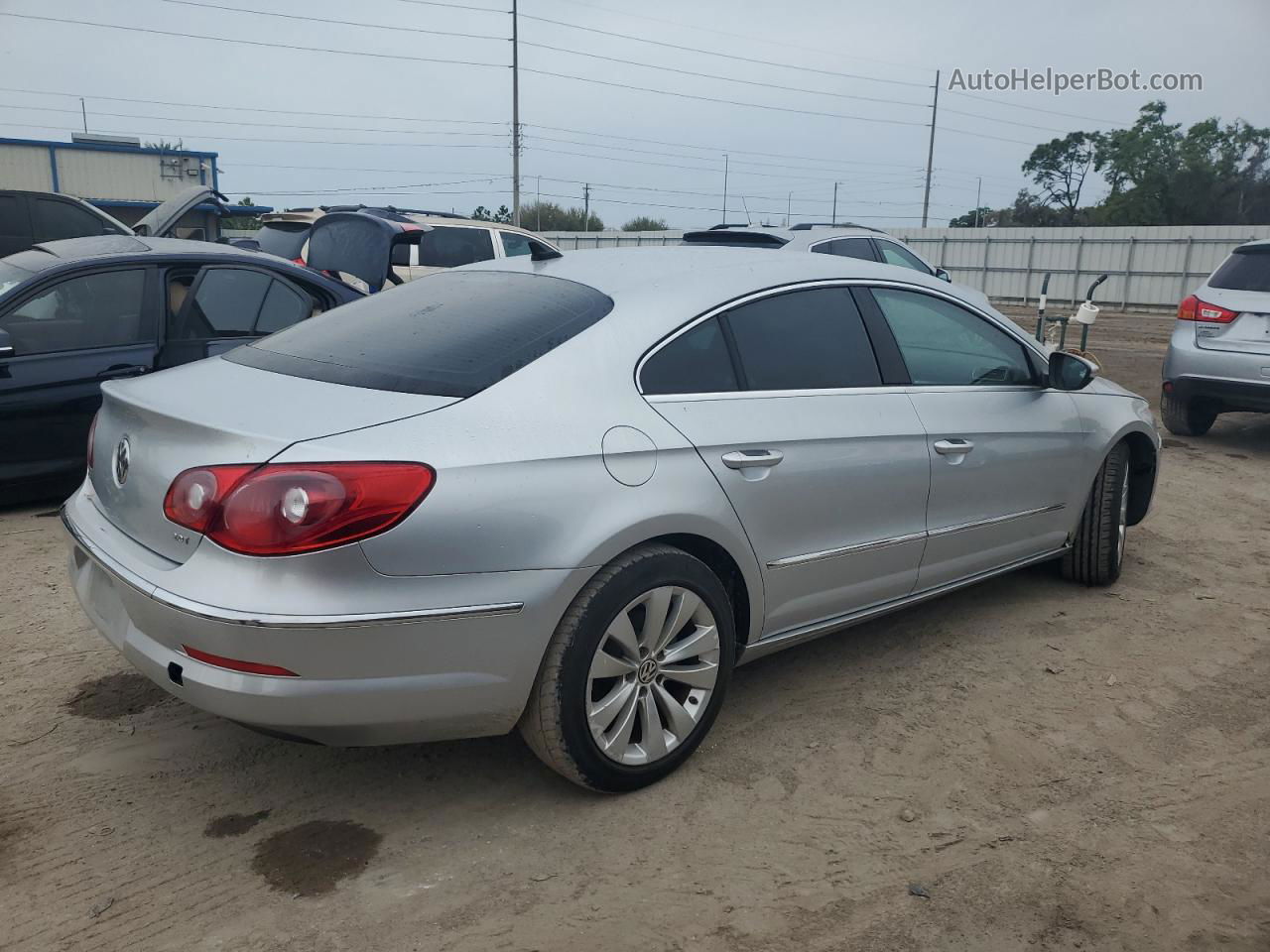 2012 Volkswagen Cc Sport Silver vin: WVWMP7AN5CE551712