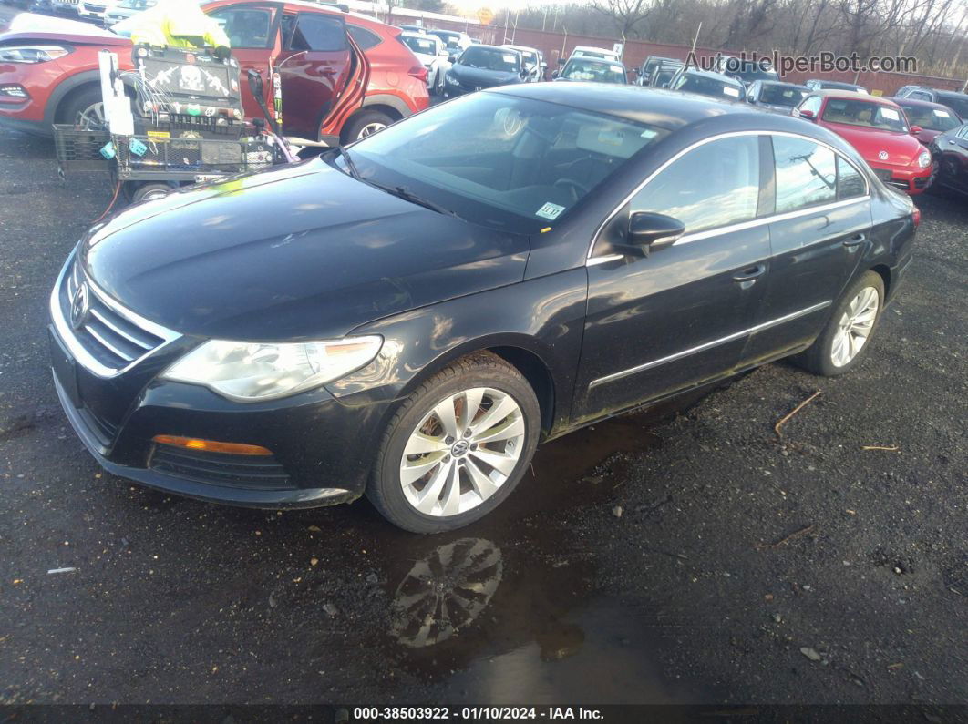 2012 Volkswagen Cc Sport Black vin: WVWMP7AN6CE507699