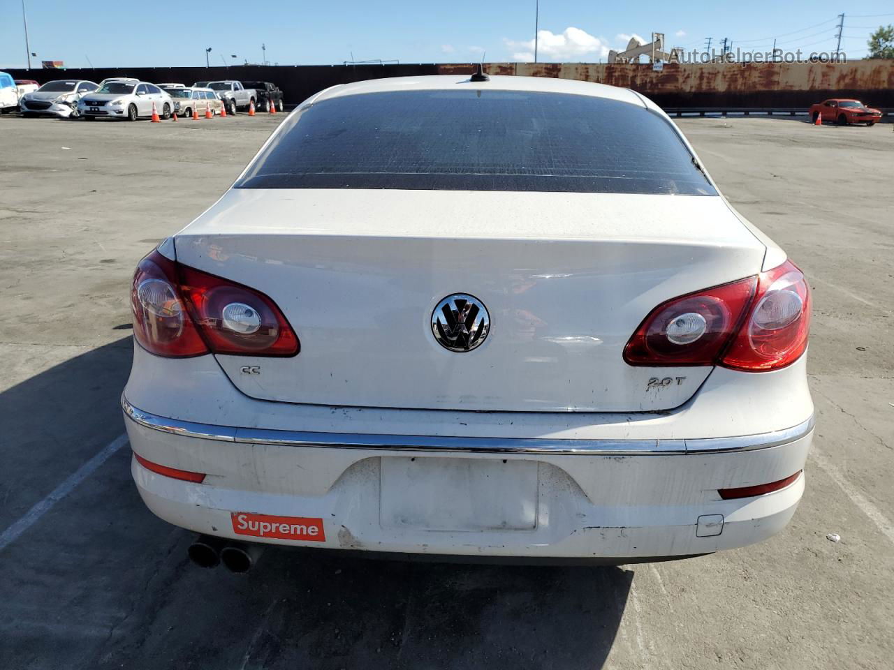 2012 Volkswagen Cc Sport White vin: WVWMP7AN6CE535499