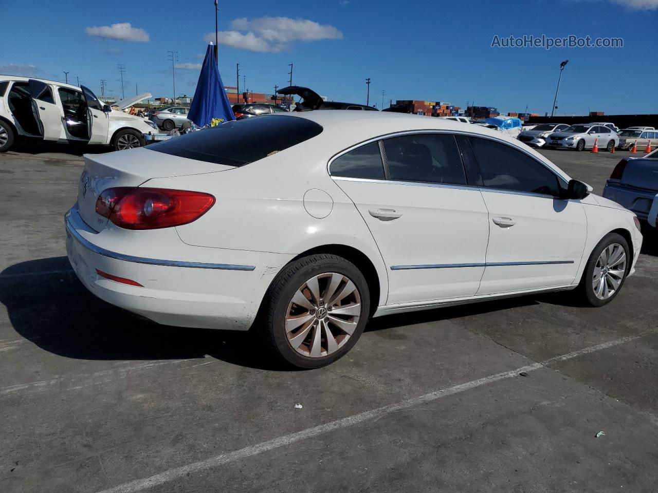 2012 Volkswagen Cc Sport White vin: WVWMP7AN6CE535499