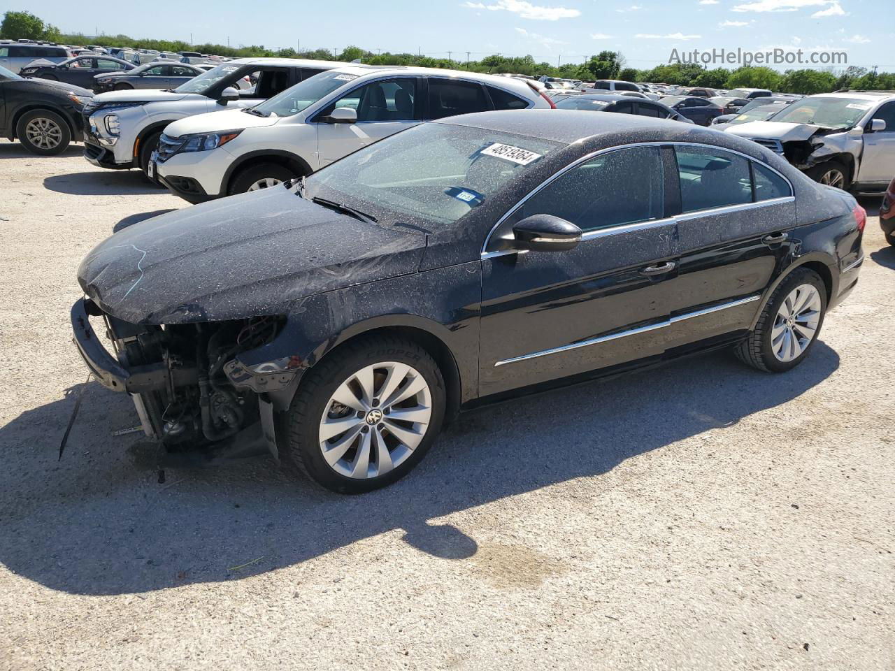 2012 Volkswagen Cc Sport Black vin: WVWMP7AN6CE536586