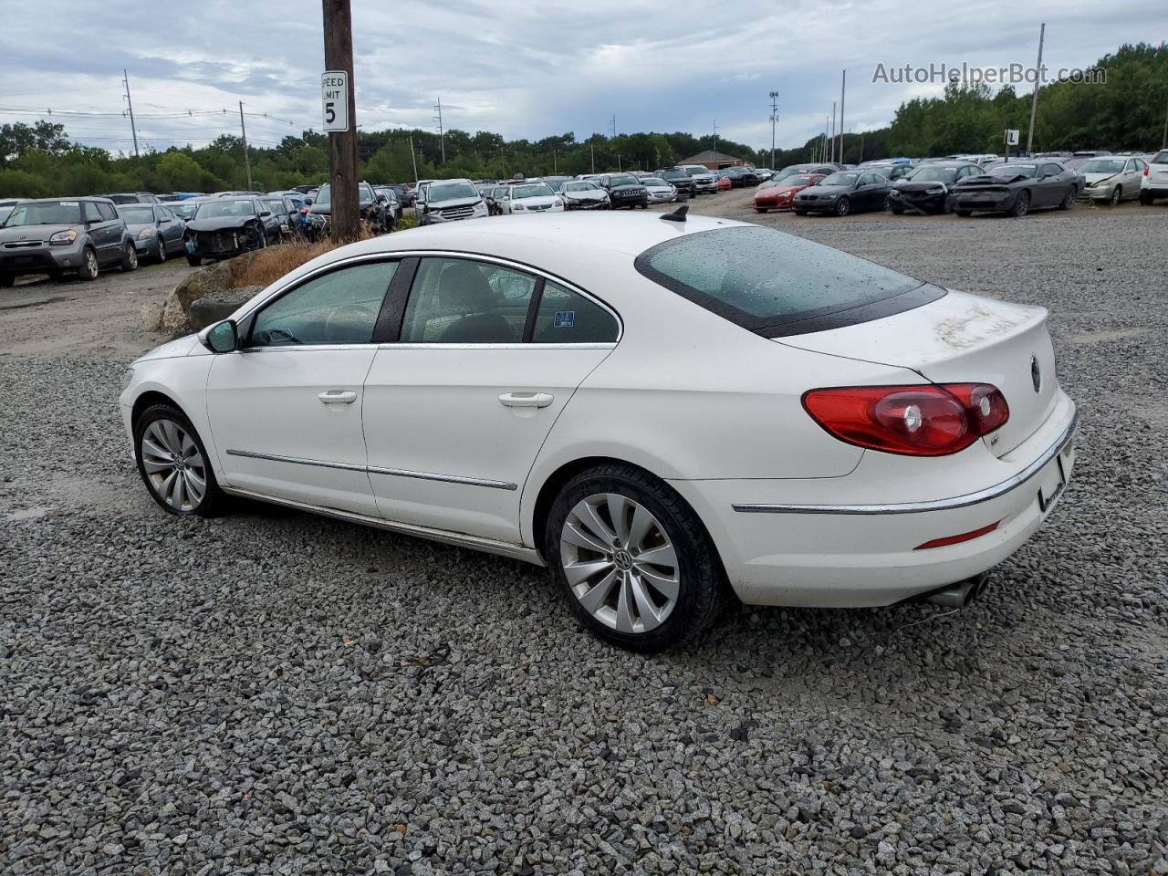 2012 Volkswagen Cc Sport White vin: WVWMP7AN7CE528478