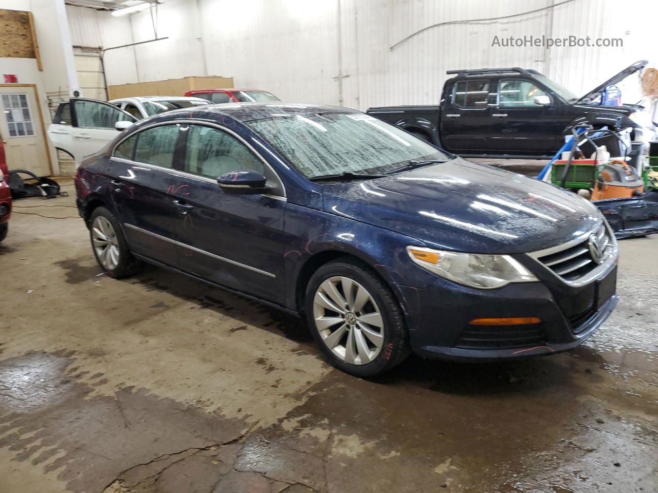 2012 Volkswagen Cc Sport Blue vin: WVWMP7AN9CE515070