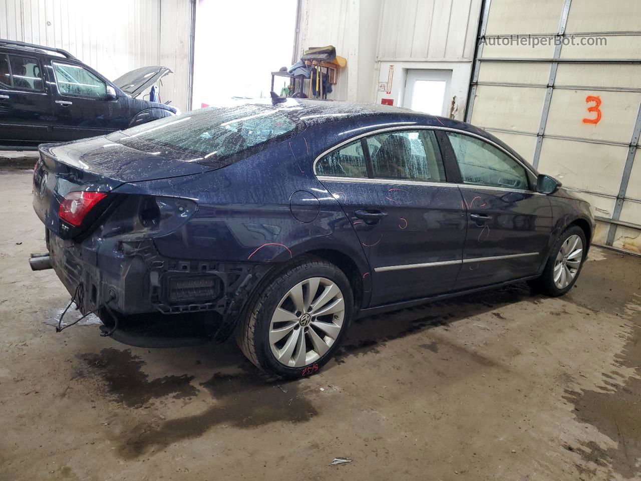 2012 Volkswagen Cc Sport Blue vin: WVWMP7AN9CE515070