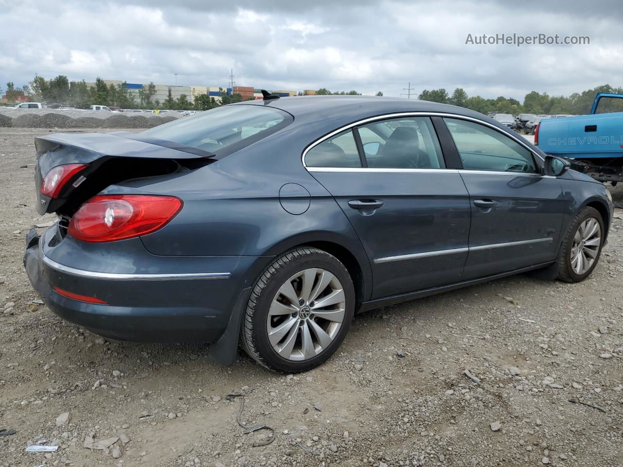 2012 Volkswagen Cc Sport Blue vin: WVWMP7ANXCE500299