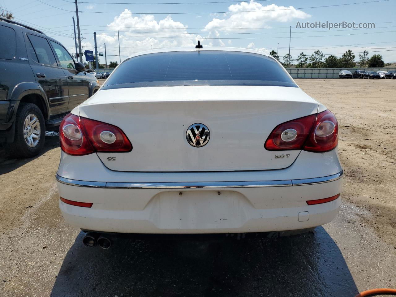 2012 Volkswagen Cc Sport White vin: WVWMP7ANXCE500531