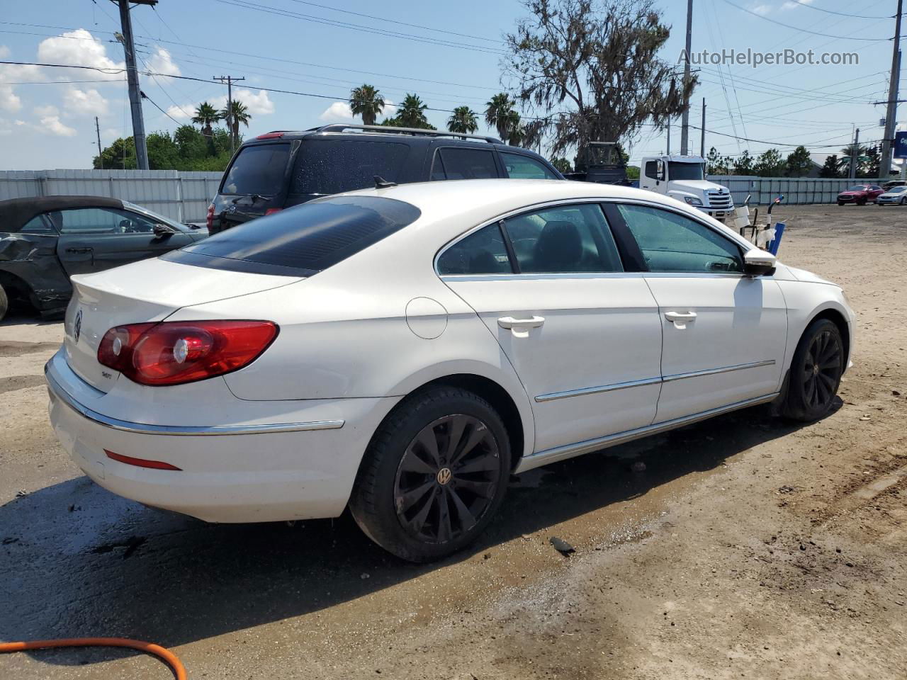 2012 Volkswagen Cc Sport White vin: WVWMP7ANXCE500531