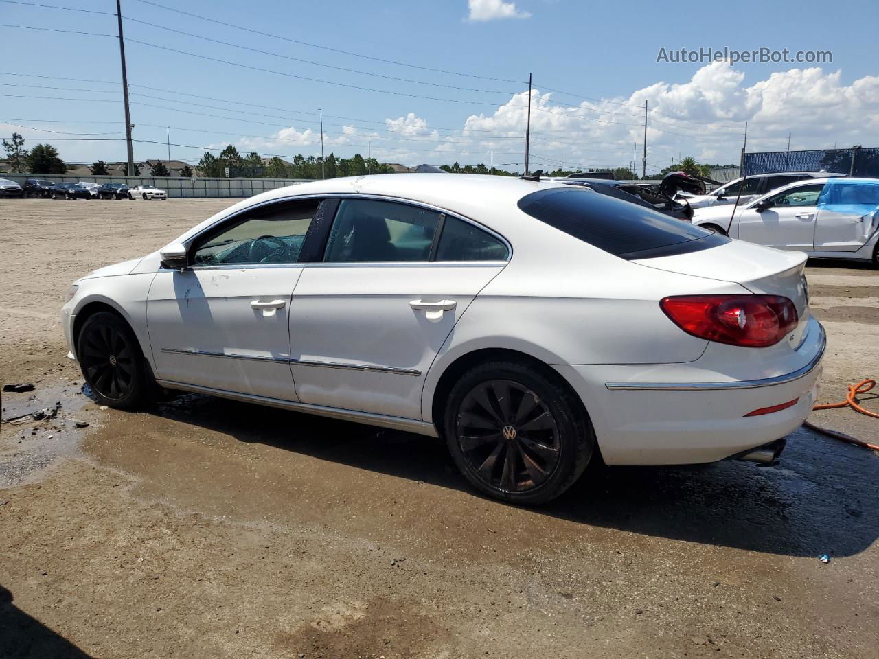 2012 Volkswagen Cc Sport White vin: WVWMP7ANXCE500531