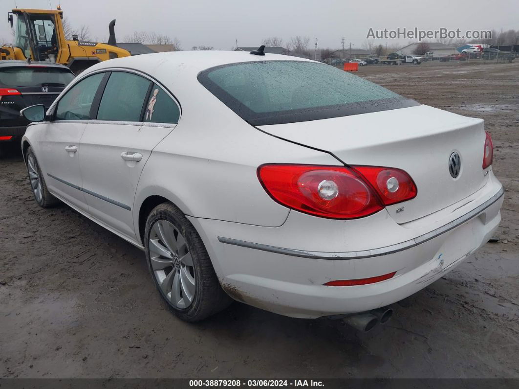 2012 Volkswagen Cc Sport White vin: WVWMP7ANXCE503896