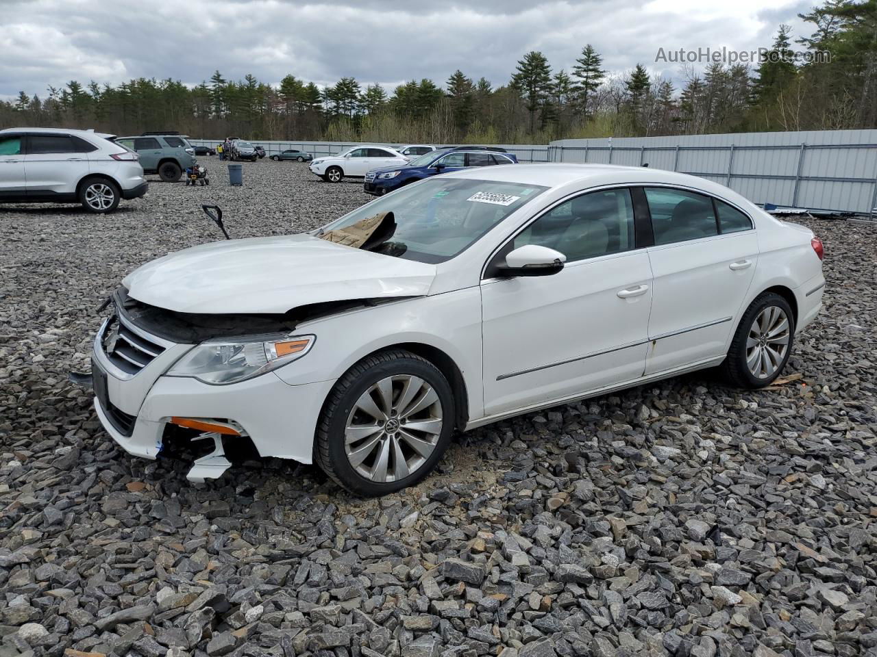 2012 Volkswagen Cc Sport White vin: WVWMP7ANXCE548059