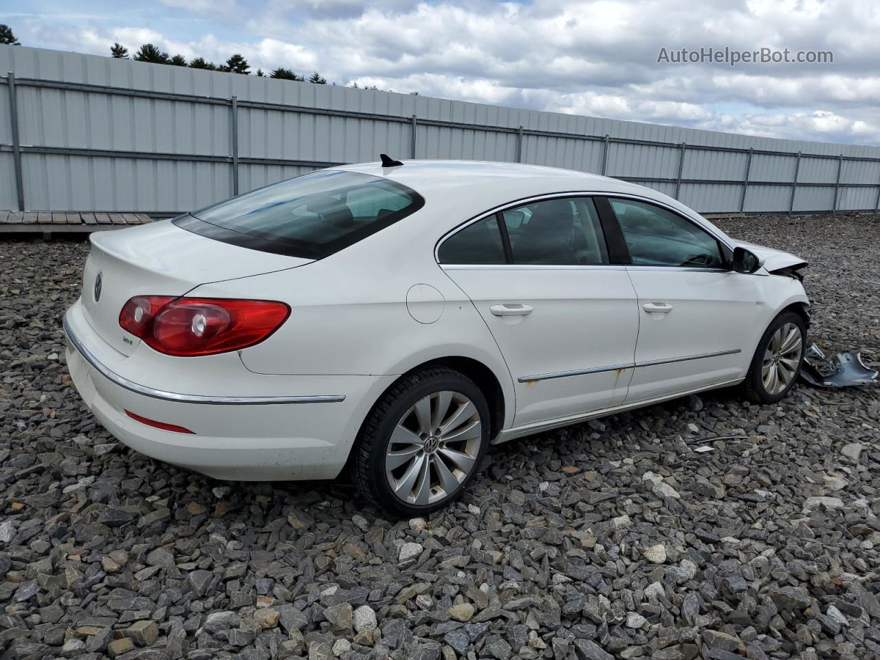 2012 Volkswagen Cc Sport White vin: WVWMP7ANXCE548059