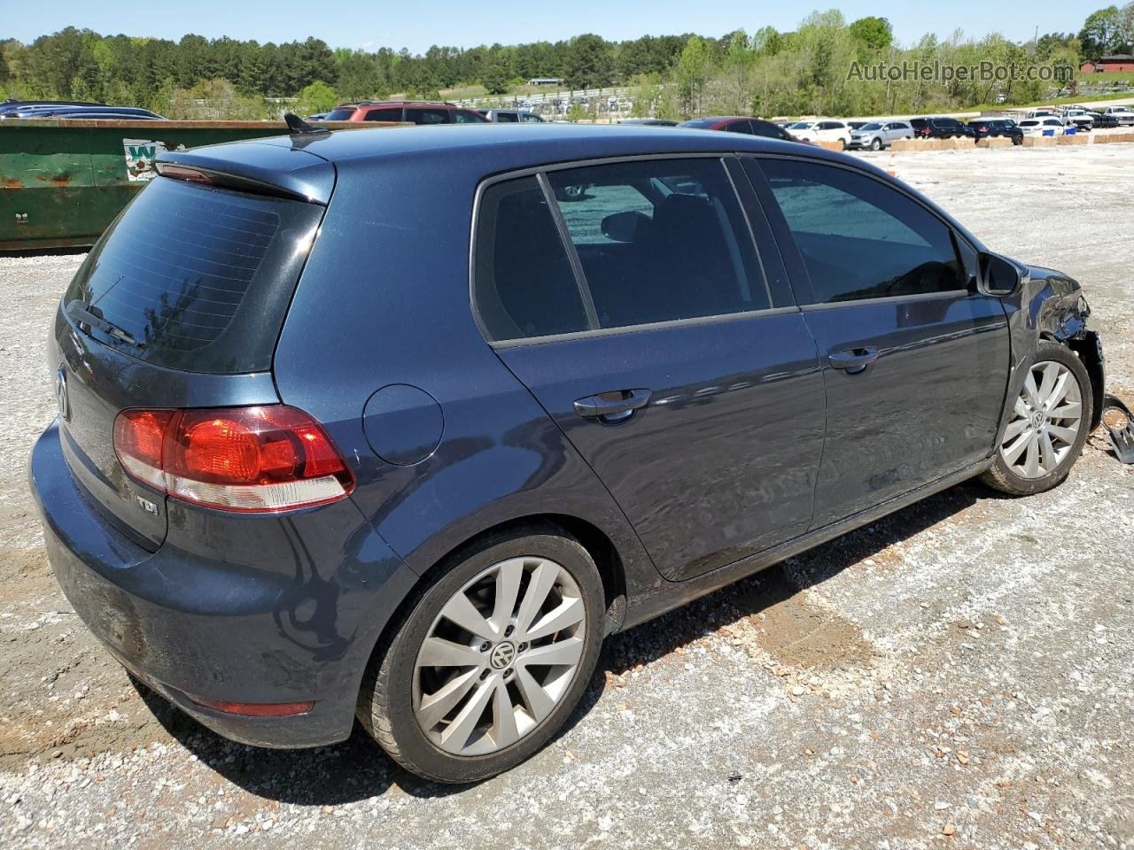 2014 Volkswagen Golf  Blue vin: WVWNM7AJ6EW005153