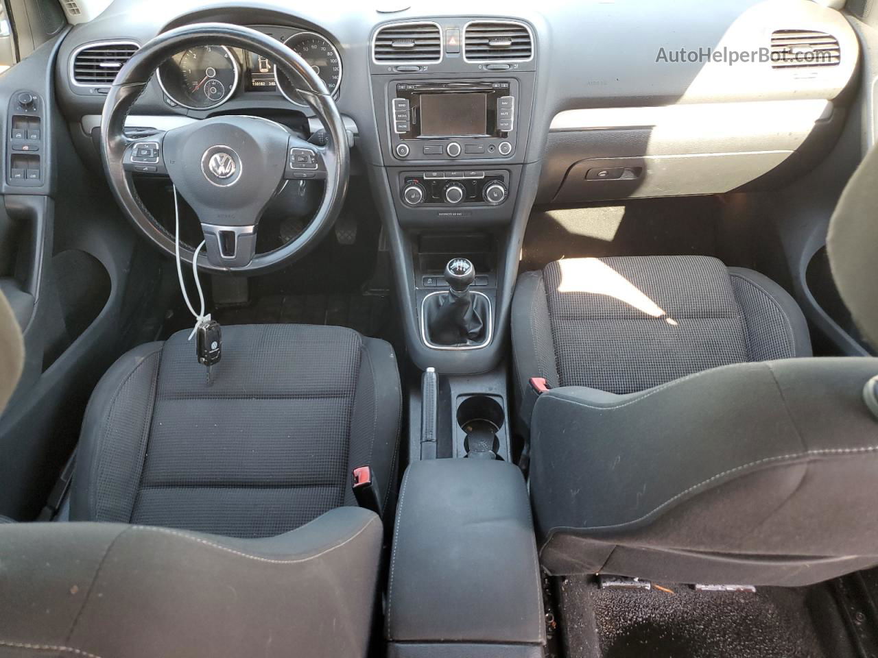 2014 Volkswagen Golf  Угольный vin: WVWNM7AJ9EW008953