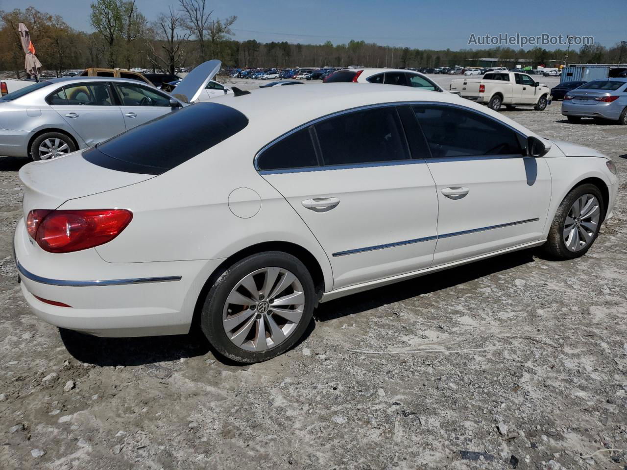 2012 Volkswagen Cc Sport White vin: WVWNN7AN4CE504956