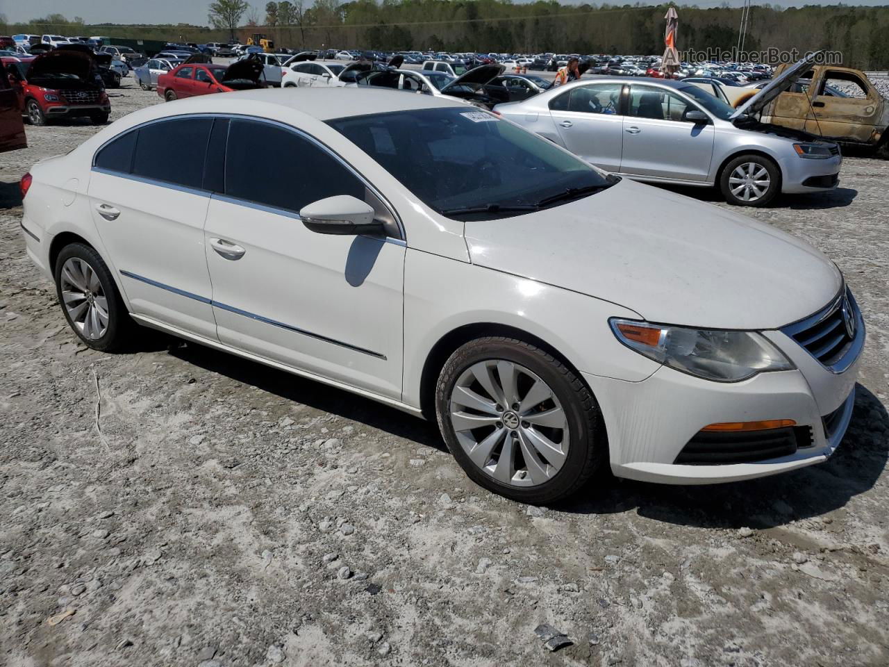 2012 Volkswagen Cc Sport White vin: WVWNN7AN4CE504956